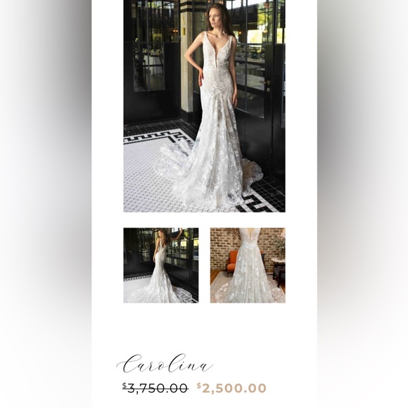 NWT Rish Bridal wedding dress (2-in-1 : A-line & fit and flare) - Picture 4 of 7